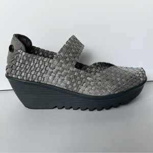 Bernie Mev Platform Wedge Sandals.